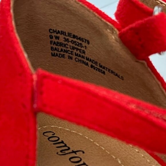 The Charlie Espadrille Sandal by Comfortview Jute-wrapped Wedge Heel Size 9 Wide - Picture 2 of 7